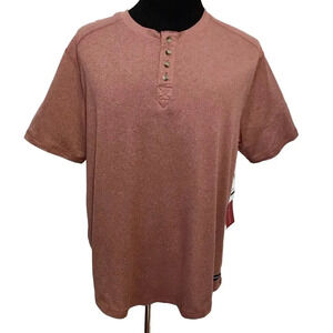 Canada Weathergear NWT Short Sleeves Henley Shirt Men XL
